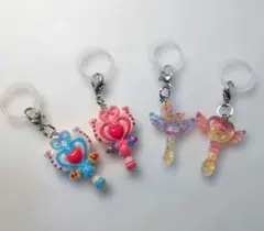 めじるしチャーム ステッキ 4点セット キーホルダー　　可愛い