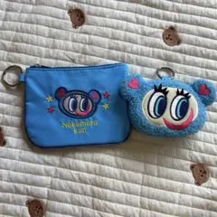 ナルミヤ シェニール織ハンカチ エンジェルブルー ナカムラくん ブルー
