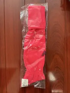 【新品】ニューバランスNB 蛍光赤サッカーソックス　ストッキング　25〜27 L