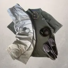 c-boy style(No.193)シティーボーイコーデ企業ポロワイドチノXL