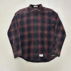 DELUXE CLOTHING オンブレチェック コットンネルシャツのサムネイル