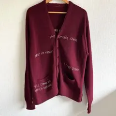 ヴィンテージカーディガン　バーガンディ カーディガン