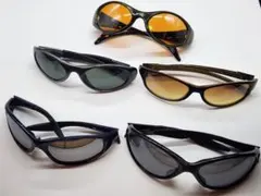 【超メルカリ市第二弾】スポーツサングラス 5点セット まとめ売りのサムネイル