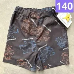 ⭐️新品⭐️ポケモン　メガリザードン　水陸両用　ハーフパンツ　140㎝　水着　海パン