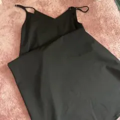 ブラック キャミワンピース ロング
