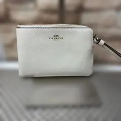 【未使用】COACH リストレット ポーチ ロゴ ベージュ