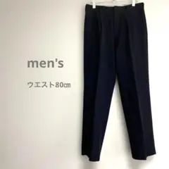 メンズ スラックス やや厚手 F ネイビー