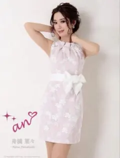 an キャバドレス タイト 花柄 ミニ S Andy