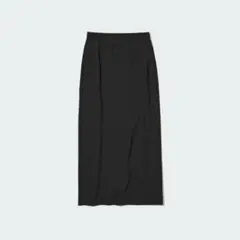 ユニクロ　ウルトラストレッチアクティブナローマキシスカート　黒　L