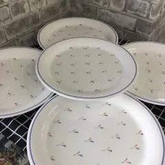 NIKKO ニッコー　花柄デザイン 陶磁器皿 5枚セット