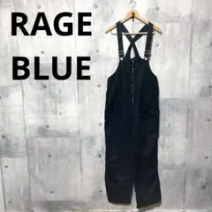 RAGE BLUE レイジブルー メンズ 麻混ワークオーバーオールF