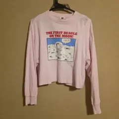 GU ピンク スヌーピー長袖Tシャツのサムネイル