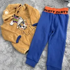 新品　Party Party クマフード付きパジャマ 100cm なりきり