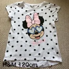 H&M ミニーマウス ドット柄 Tシャツ