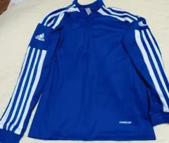 今週限定値下げ　adidas 青 長袖ジャージ J140のサムネイル
