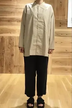 MUJI Labo ロングシャツ コート ベージュ 尾花期 L〜XL