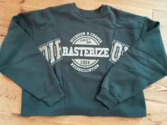 ダークグリーン クルーネック トレーナー Lサイズ