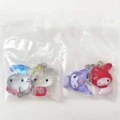 サンリオ なかよしドロップチャーム キティ ミミィ マイメロディ クロミ 2点