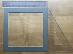 【未使用】正方形 額縁用マット【300mm角】