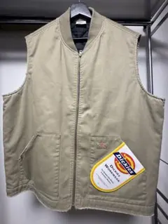 Dickies ワークベスト Mサイズ ベージュ