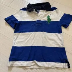 お値下げ！ポロシャツ 青と白のストライプ