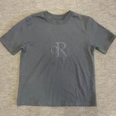 ロゴプリント 半袖 Tシャツ チャコールグレー