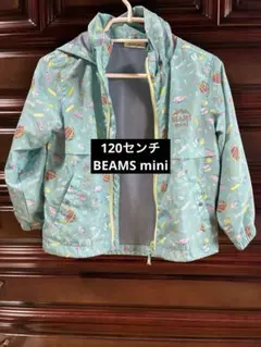 BEAMS mini ウィンドブレーカー ライトブルー 総柄のサムネイル
