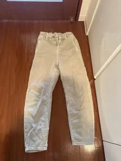 ZARA ハイウエストデニム　 パンツ　ライトカーキ　サイズ32