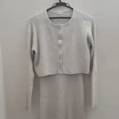 GU マルチウェイリブニットワンピース