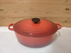 ル・クルーゼ Le Creuset ココット・オーバル チェリーレッド 27cm