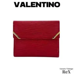 【新品】VALENTINO ヴァレンティノ ガラバーニ 二つ折り財布 レッドのサムネイル