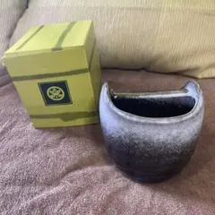 たち吉　花瓶　釉彩　手付花生のサムネイル