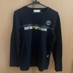 【EMPORIO ARMANI】長袖シャツ　ヴィンテージ品 ロンT ブラック M