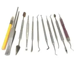 歯科用工具セット 8点 ぺリオ 持針器、GCキュレット、メスホル等 