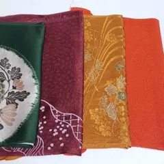 k*e様 (0718)帯揚げ 4点 まとめ売り 着物 和装 小物