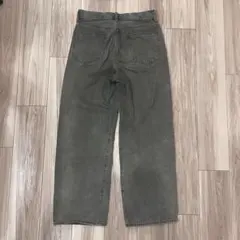 グレー ストレートデニム パンツ