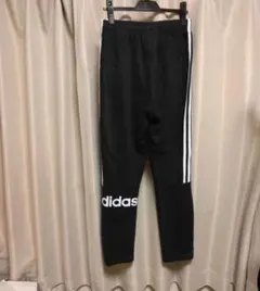 adidas スウェットパンツ 黒 サイドストライプ