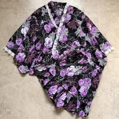 最終値下げ‼️】ACDC RAG 羽織 和柄 金魚 地雷系 サブカル 黒 紫 F 