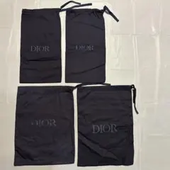 DIOR 巾着袋 4個セット 黒
