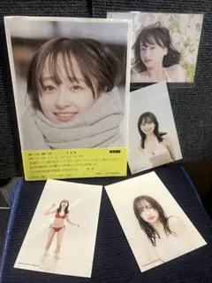 影山優佳写真集⭐️➕初版特典ポストカード4枚セット。