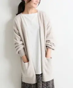 SLOBE IENA アンゴラ混ミドルカーディガン