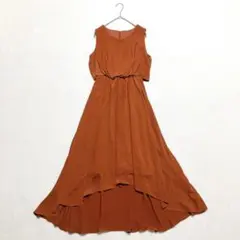 アサクラ ワンピース ブラウン ノースリーブ ロングワンピース 38/Mブラウン