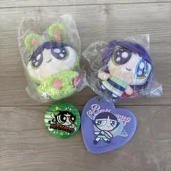 パワパフ　おめめキラキラ　バターカップ　ノベルティ　ミラー　缶バッチ