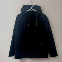 GU　メンズ マウンテンパーカー ブラック フード付き