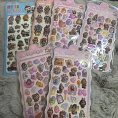 おまとめ　ラブブボンボンドロップシール6枚セット