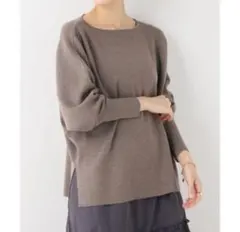 ボートネック ニット