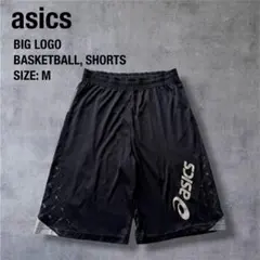 【アシックス/ asics】バスパン ハーフパンツ M 黒 デカロゴのサムネイル
