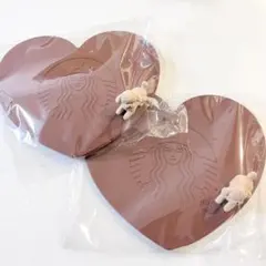 スターバックス　バレンタイン2026 シリコン　ハート　コースター　2枚セット