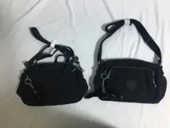 Kipling ショルダーバッグ 2点セット ブラック