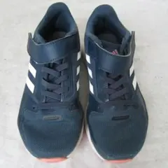 アディダス コアファイト　紺/白/ピンク　19㎝　ok2305B